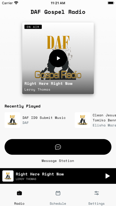 DAF Gospel Radio Screenshot