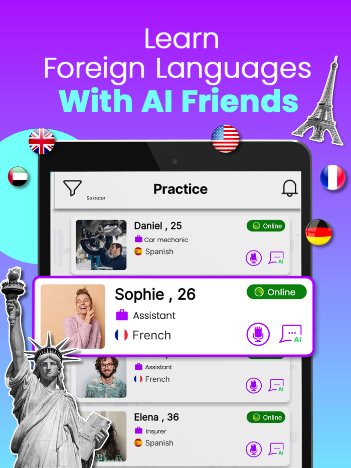 aiLango - Chat With AI Friends