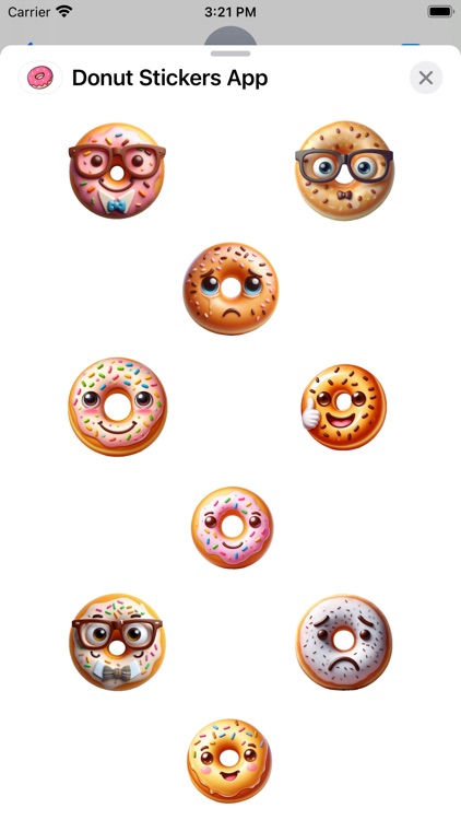 Donut Stickers App