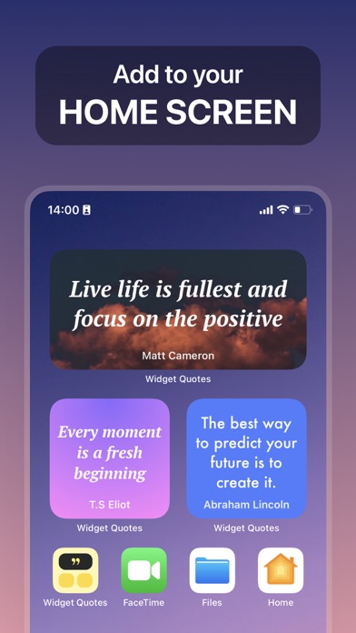 Widget Quotes Screenshot