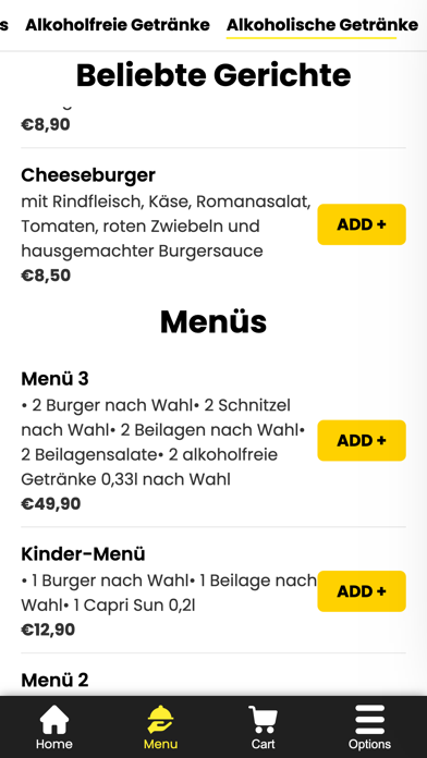 Galaxyfood Lieferservice Screenshot