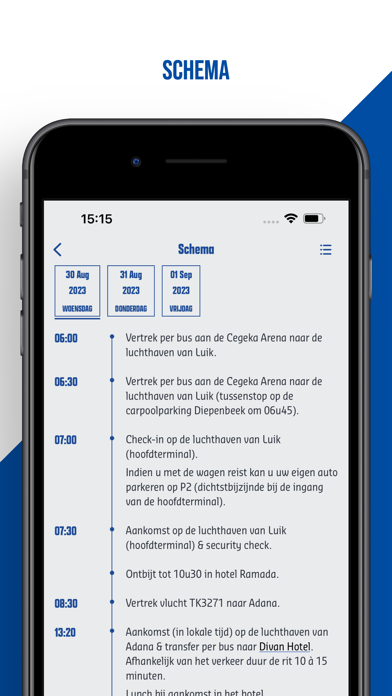 KRC Genk Travel Screenshot