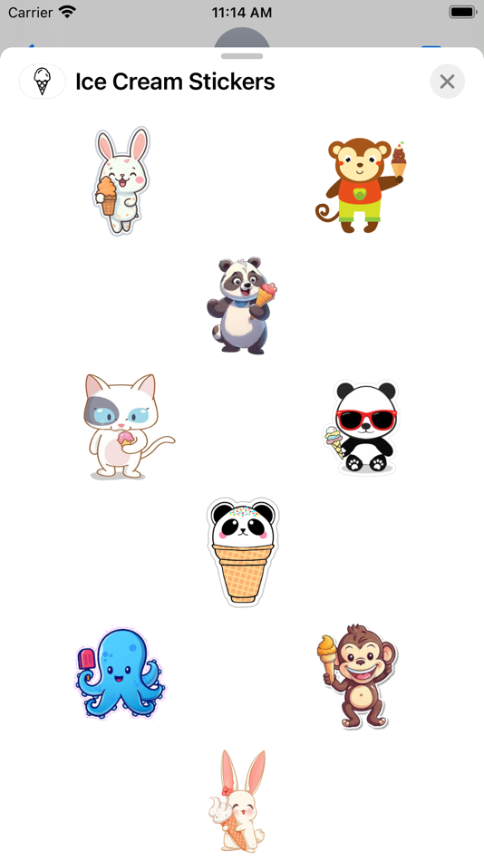 #1. Ice Cream Stickers App (iOS) 由: Paul Scott