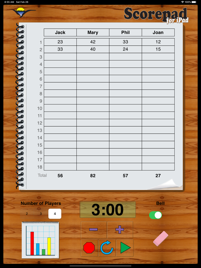 Scorepad for iPad