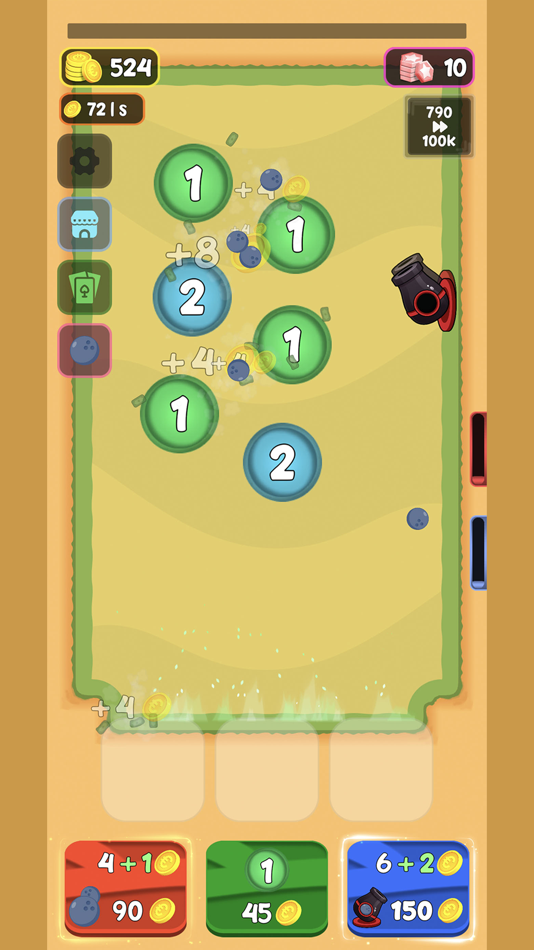 #1. CannonBall Idle (iOS) 게시자: KRUSTY GAMES