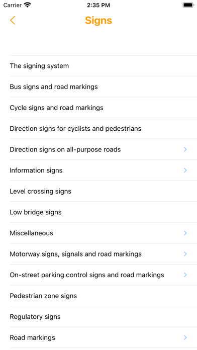 UK Road & Traffic Signs Lite Screenshot