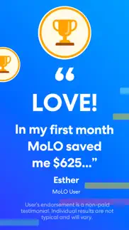 achieve molo - money left over iphone screenshot 2