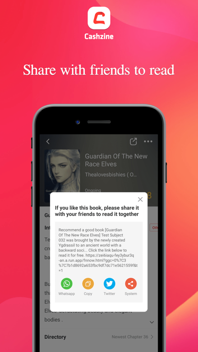 Cashzine-Read Novels Screenshot