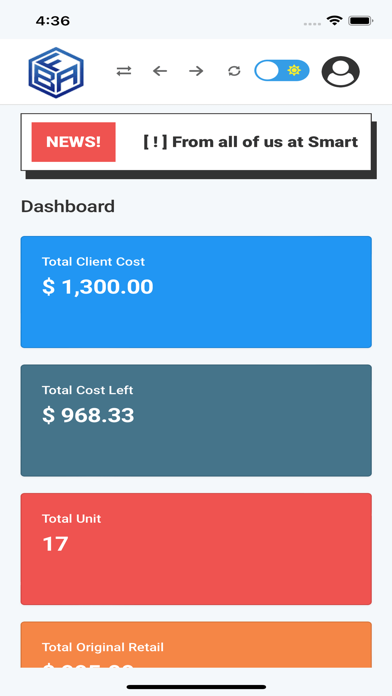 Smart FBA Client Portal Screenshot