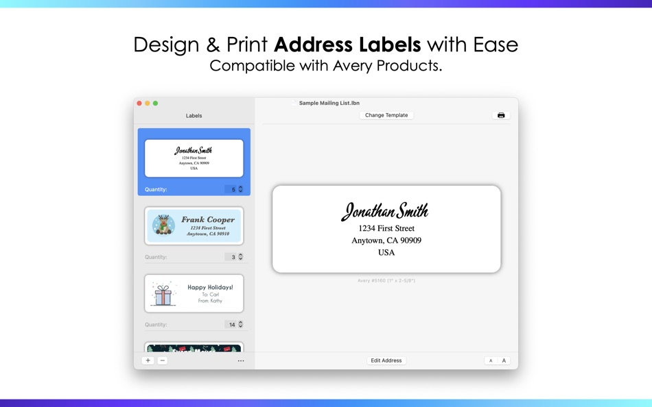 Address Labels by Nobody - 1.3.1 - (macOS)