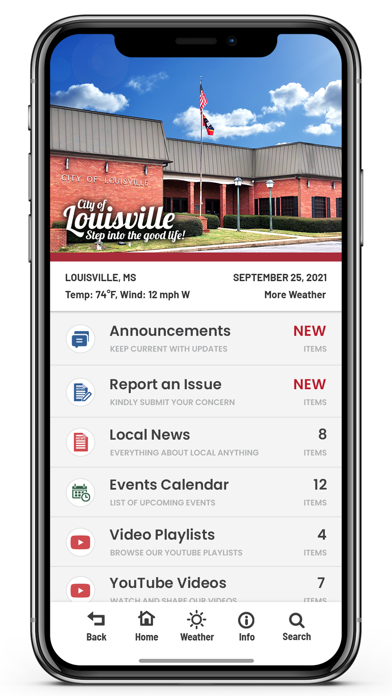 City of Louisville, MS Screenshot
