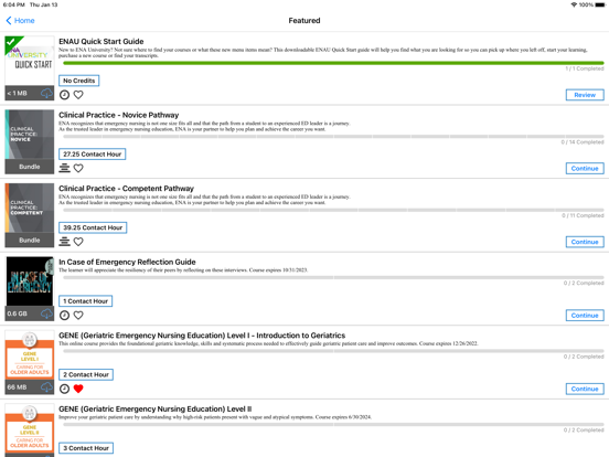 ENA University iPad screenshot 3 - Education app
