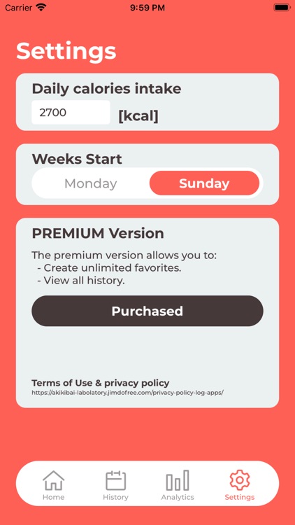Calorie-Log screenshot-6
