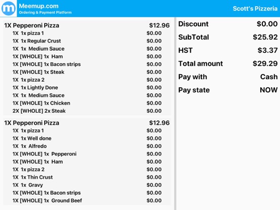 Meemup Customer Display app screenshot 3