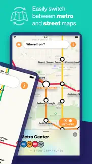 washington dc metro route map iphone screenshot 2