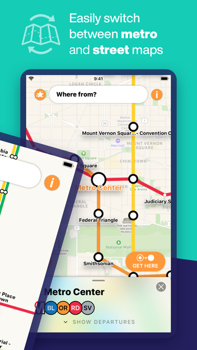 Screenshot #2 pour Washington DC Metro Route Map