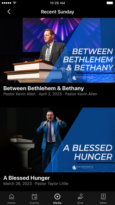 Centerpointe Apostolic Church Screenshot