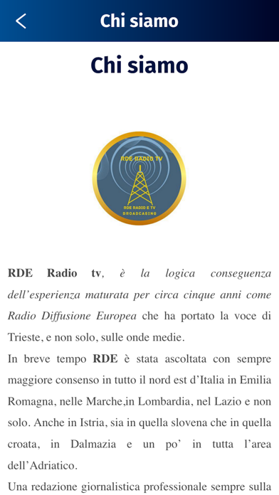 RDE Radio TV Broadcasting Screenshot