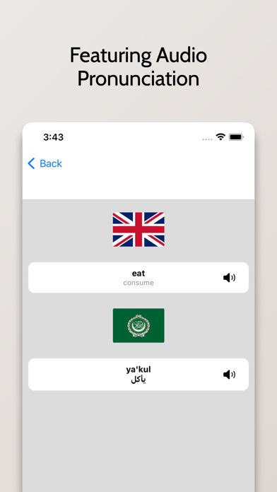 Arabic/English Dictionary Screenshot