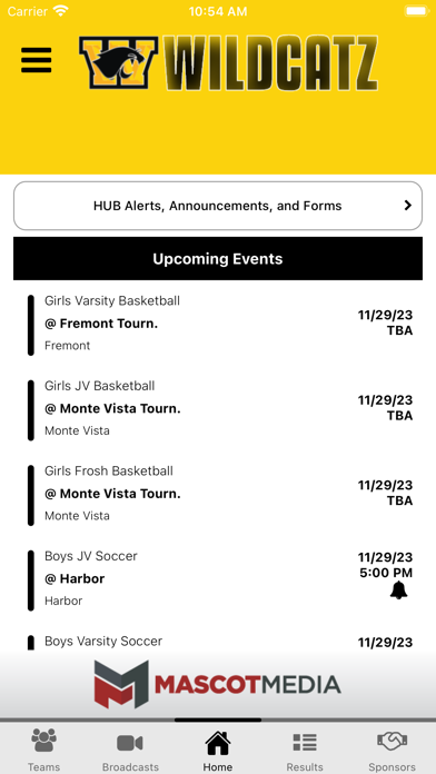 Watsonville Wildcatz Athletics Screenshot