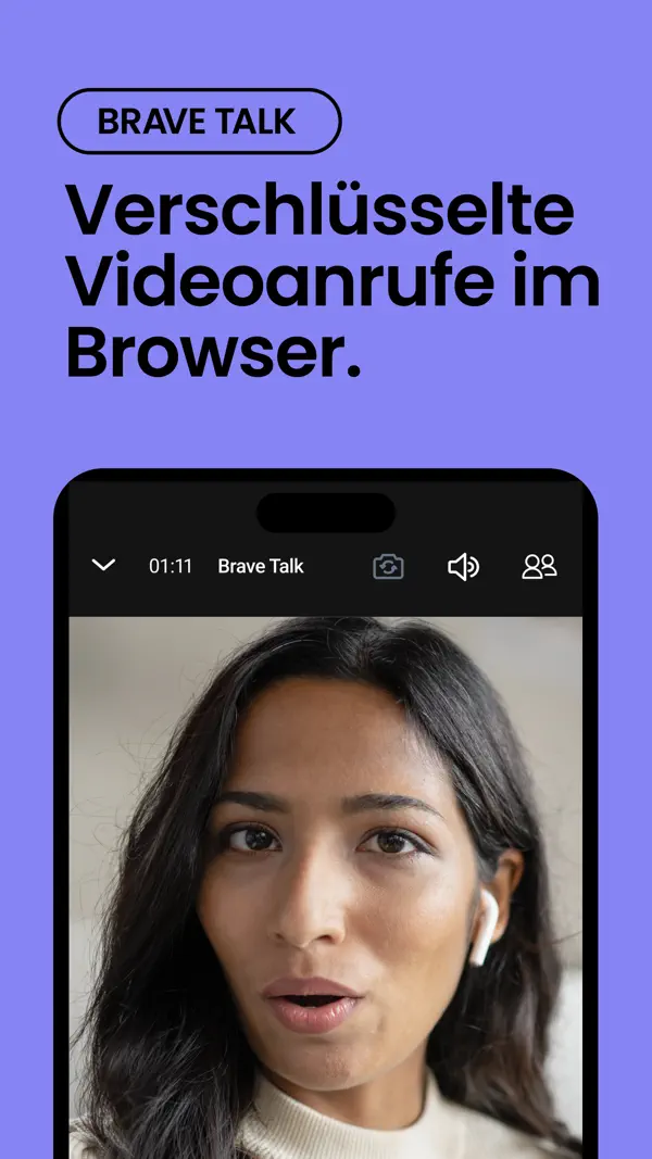 Brave Webbrowser mit ad block iPhone App Screenshot 6 – Dienstprogramme