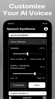 voice over clone - leven ai iphone screenshot 2