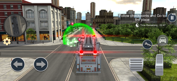 Fireman Rescue Fire Truck Game