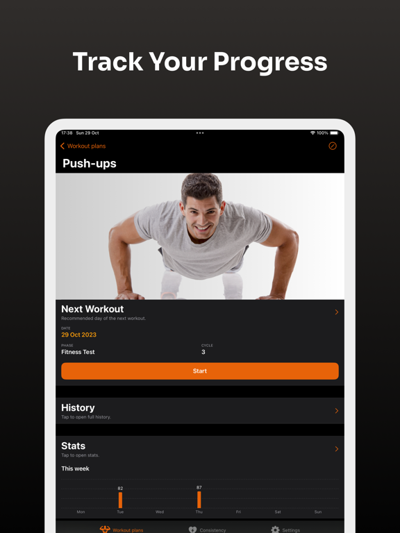 Screenshot #6 pour Fitnesster - 100 Push-ups