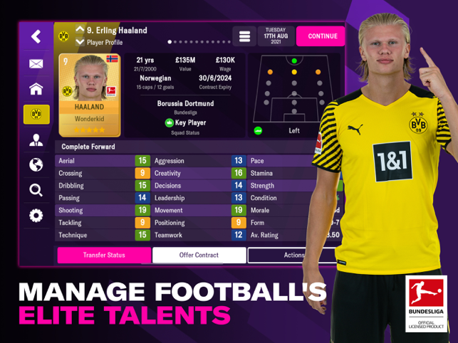 Captura de pantalla mòbil de Football Manager 2022