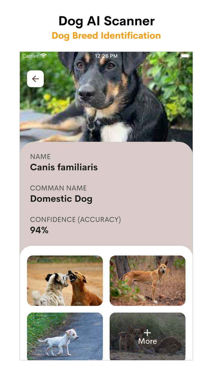 Dog AI Scanner and Identifier