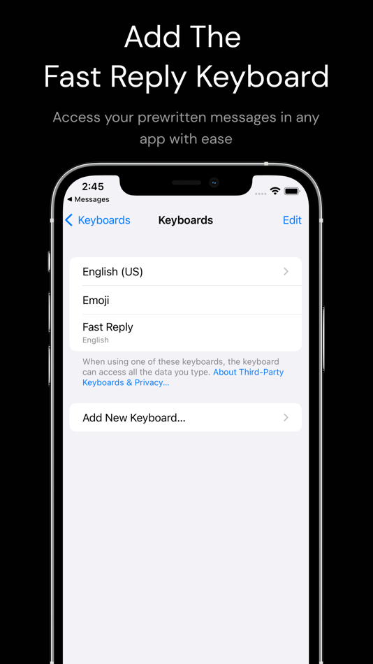 #6. Fast Reply - Message Templates (iOS) 由: Aryaman Sharda