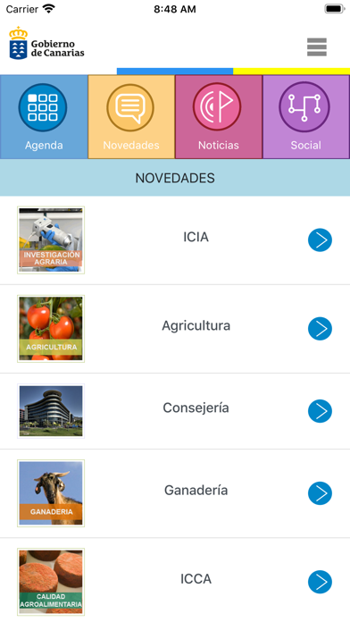 App AgriGobCan Screenshot