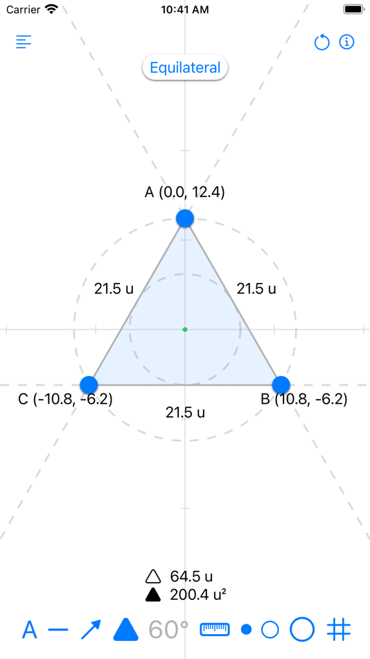 #1. iCalc Triangle Calculator Pro (iOS) By: Jake Elrod