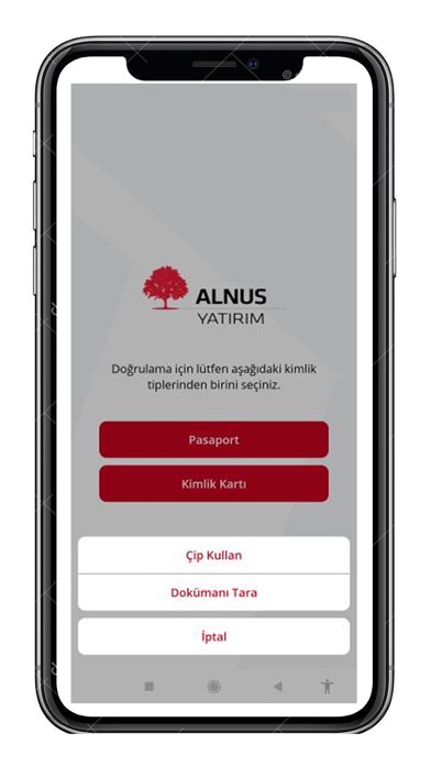 Alnus Yatirim RKYC Screenshot