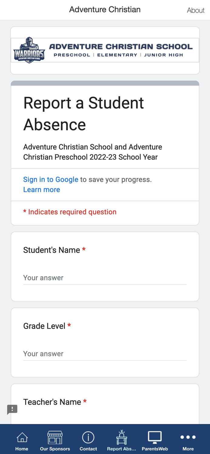 Adventure Christian School