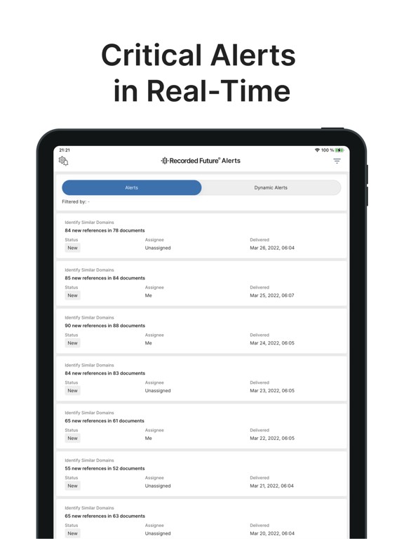 Recorded Future iPad screenshot 4 - Business app