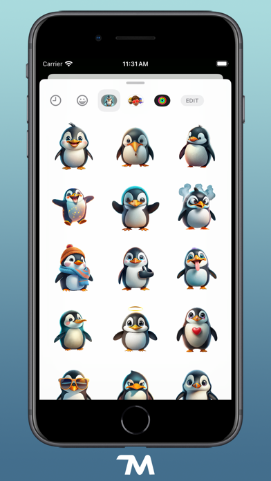 Polar Penguin Stickers Screenshot