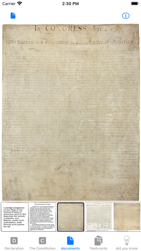 #8. Did You Know: US Constitution (iOS) By: Sigma Sky, LLC