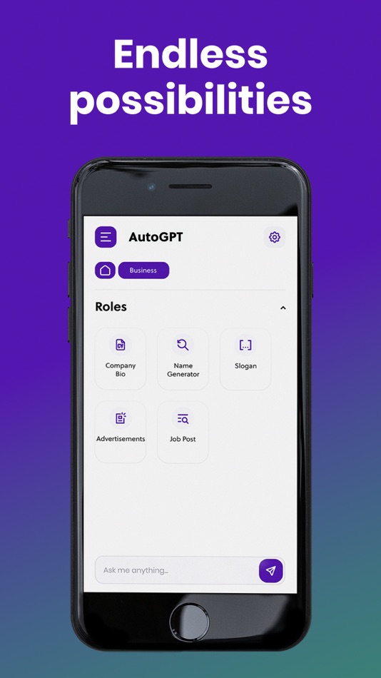 #6. AutoGPT ChatBot (iOS) By: Trendest