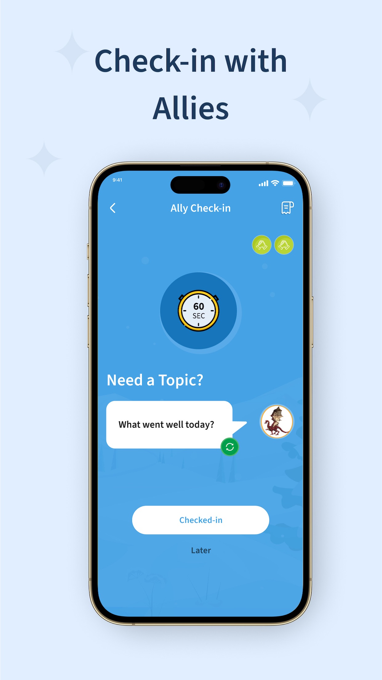 Screenshot do app SuperBetter: Mental Health