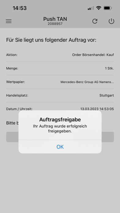 S Broker pushTAN Screenshot
