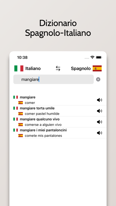 Spagnolo-Italiano Dizionario Screenshot