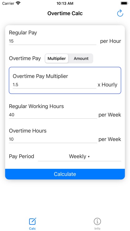 Overtime Calculator - Pay Calc