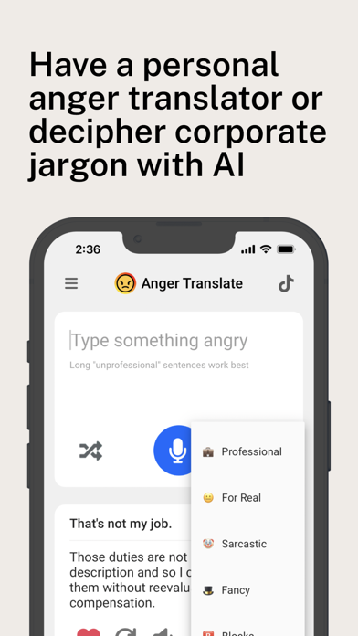 Anger Translate AI Screenshot