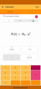 Exponential Growth and Decay screenshot #1 for iPhone