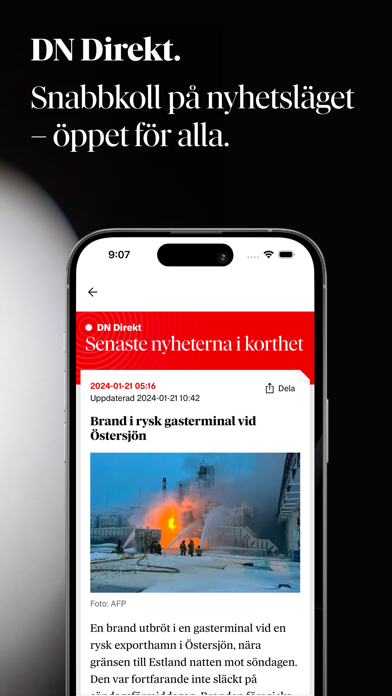 Dagens Nyheter. Screenshot