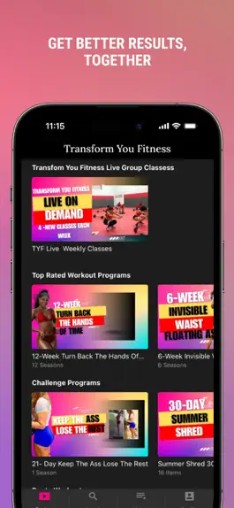 Game screenshot TRANSFORM YOU FITNESS ONLINE apk