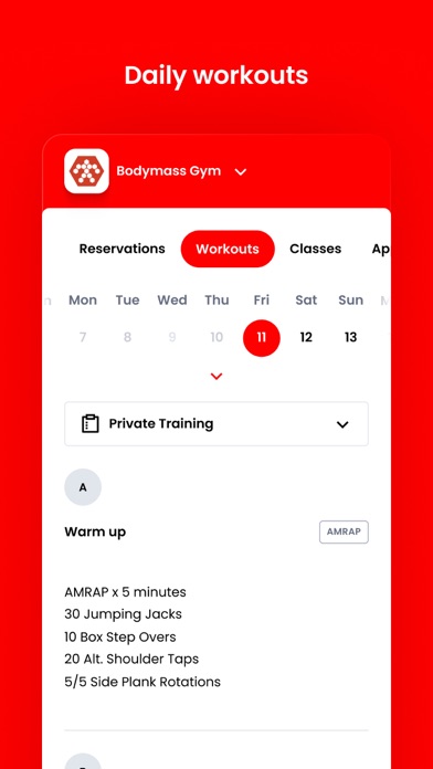Bodymass Gym VA Screenshot