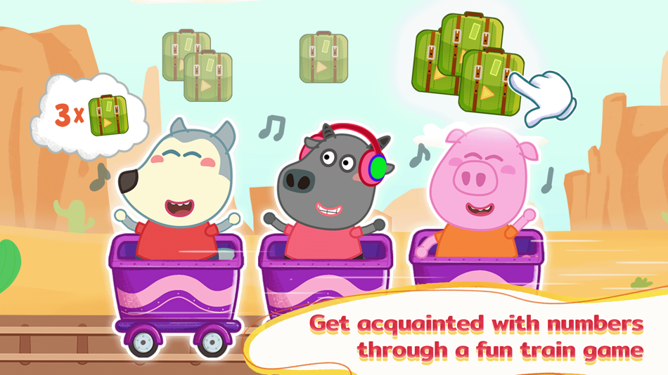 #4. Wolfoo Learns Numbers & Shapes (iOS) Podle: WOLFOO LLC