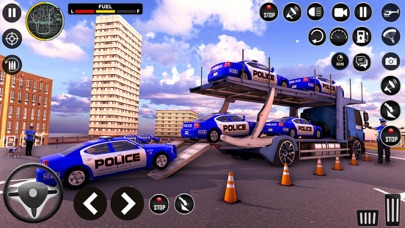 Police Car Transport Truck Screenshot